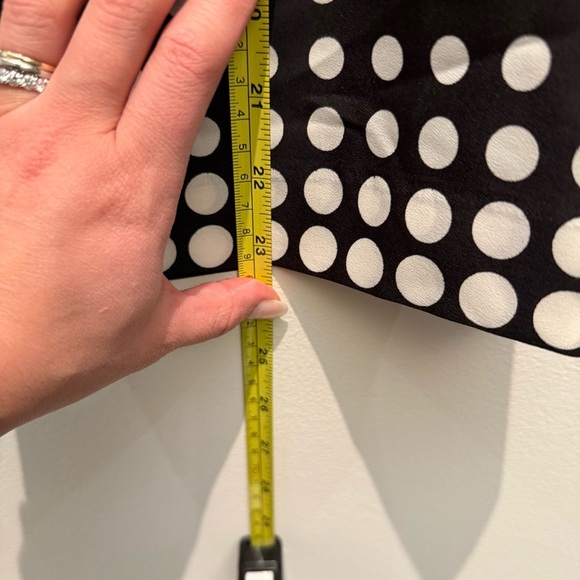J. Crew White & Black Polka Dot Women's Blouse 3 Quarter Length Sleeve Size XS - Picture 7 of 8